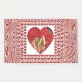 Romantische rode bloem hart ontwerp 4 speciale mom post-it® notes (Voorkant)