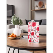 Romantische rode bloem heupfles