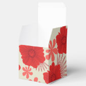 Romantische rode bloemen bruiloft bedankdoosjes (Geopend)