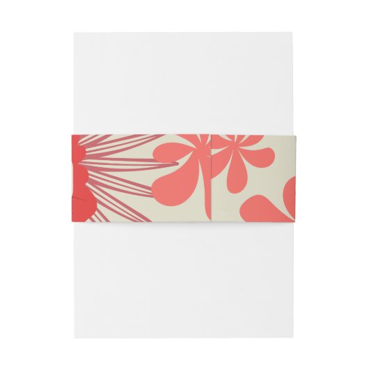 Romantische rode bloemen bruiloft uitnodigingen wikkel (Achterkant Voorbeeld)