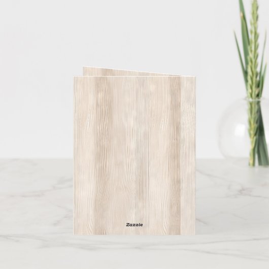 Romantische rode cramerosen namaak hout bedankt (Achterkant)