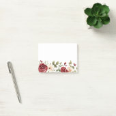 Romantische rode crème Rozen bruiloft Post-it® Notes (Kantoor)