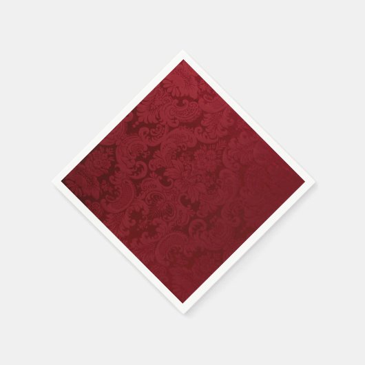 Romantische  rode Damask Servetten (Hoek)