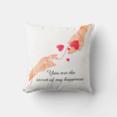 "Romantische rode draad van het lot handen en hart Kussen (Voorkant)