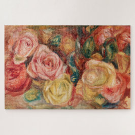 Romantische rode en roze rozen Pierre Auguste Reno Legpuzzel