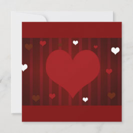 Romantische Rode en Witte Hou Van Mij Hart Valenti Kaart