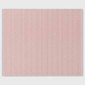 Romantische rode en witte Valentijnsdag harten Cadeaupapier (Vlak)