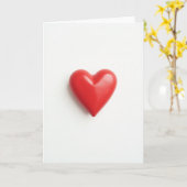 Romantische Rode Hart Kaart (Gele Bloem)