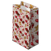 Romantische Rode Hart Valentijn Klein Cadeauzakje (Voorkant Gekanteld)