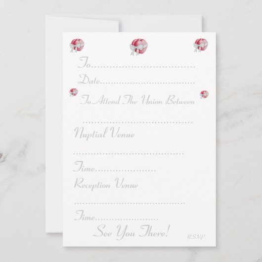 Romantische rode harten met witte boog voor bruilo kaart (Achterkant)