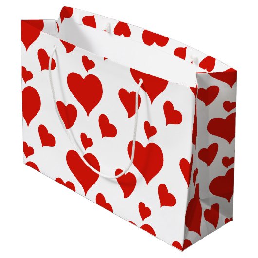 ROMANTISCHE RODE HARTS KUSTMATIG OP DE DAG VAN HAP GROOT CADEAUZAKJE (Achterkant Gekanteld)