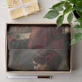 Romantische Rode Jurk Kust Decoupage Tissuepapier (Geschenk)