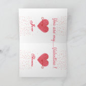  Romantische Rode Liefde Hart Valentijnsdag Feestdagen Kaart (Binnen)