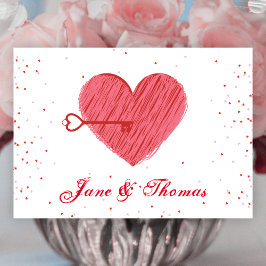 Romantische Rode Liefde Hart Valentijnsdag Feestdagen Kaart