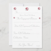 romantische rode liefde hart witte boegengagerie kaart (Achterkant)