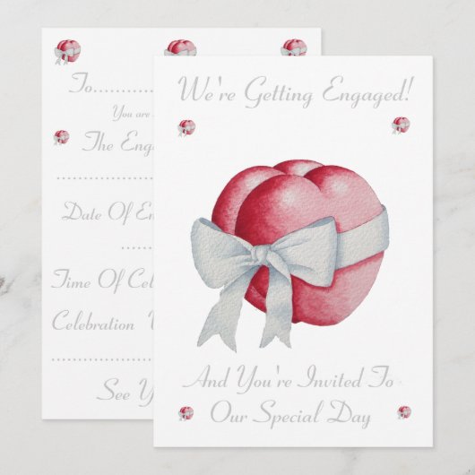 romantische rode liefde hart witte boegengagerie kaart (Voorkant / Achterkant)