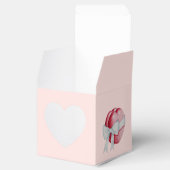 Romantische rode liefdesharten voor valentijnen bedankdoosjes (Geopend)