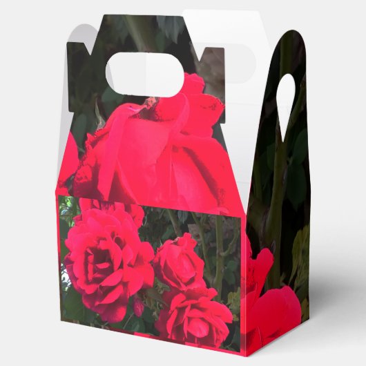 Romantische Rode Roos Bloem Geschenk Bedankdoosjes (Geopend)