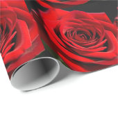Romantische rode roos cadeaupapier (Rol Hoek)