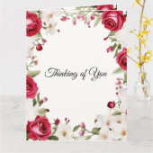 Romantische rode roos en lelie van de vallei bruil kaart (Gele Bloem)