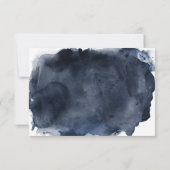 Romantische Rode Roos en marineslag Waterverf brui RSVP Kaartje (Achterkant)