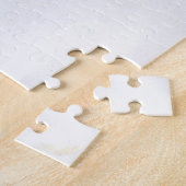 Romantische rode roos en witte kant legpuzzel (Zijkant)