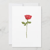 Romantische Rode Roos Huwelijk Bewaar De Datum Save The Date (Achterkant)