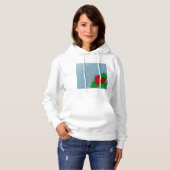 Romantische Rode Roos Klassieke Bloemen Hoodie (Voorkant volledig)
