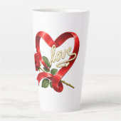 Romantische Rode Roos Liefde Hart Mok (Voorkant)