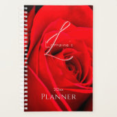 Romantische Rode Roos Planner (Voorkant)