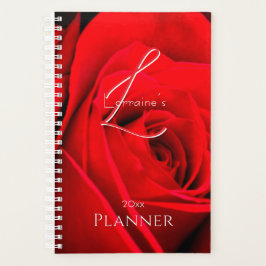 Romantische Rode Roos Planner
