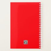 Romantische Rode Roos Planner (Achterkant)