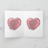 Romantische Rode Roos Valentijnsdag Liefdesboodsch Kaart (Binnen)