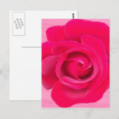 Romantische Rode Roze Roos Briefkaart (Voorkant / Achterkant)