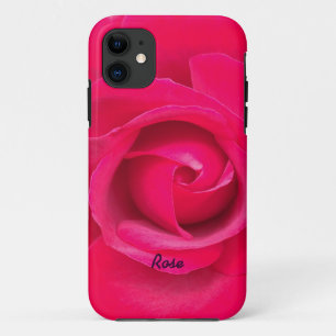 Romantische Rode Roze Roos Gepersonaliseerd Case-Mate iPhone Case