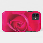Romantische rode roze roos gepersonaliseerd v2 Case-Mate iPhone case (Achterkant (horizontaal))