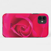 Romantische rode roze roos gepersonaliseerd v2 Case-Mate iPhone case (Achterkant (horizontaal))