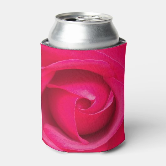 Romantische rode roze roos kan koeler (Blikje Voorkant)