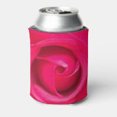 Romantische rode roze roos kan koeler (Blikje Achterkant)