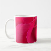 Romantische rode roze roos koffiemok (Links)