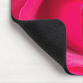 Romantische rode roze roos muismat (Hoek)
