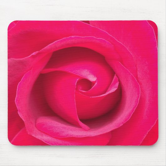 Romantische rode roze roos muismat (Voorkant)