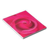Romantische rode roze roos notitieblok (Schuin)