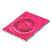 Romantische rode roze roos notitieblok (Linkerzijde)
