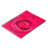Romantische Rode Roze Roos Notitieboek (Linkerzijde)