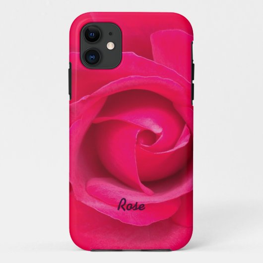 Romantische Rode Roze Roos Persoonlijk Case-Mate iPhone Case (Achterkant)