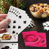 Romantische Rode Roze Roos Pokerkaarten (Insitu)