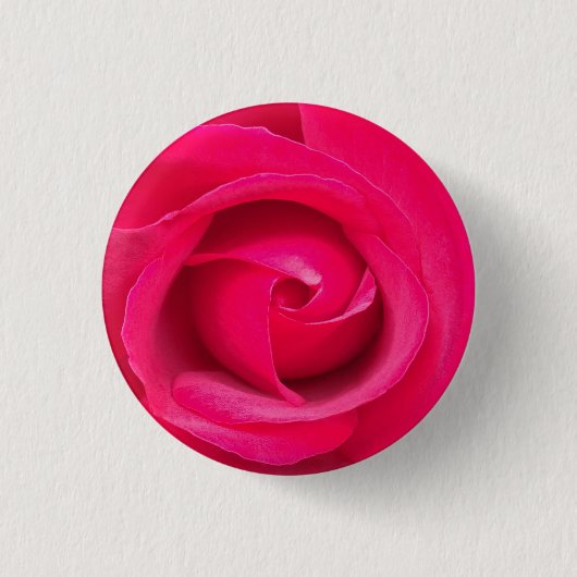 Romantische rode roze roos ronde button 3,2 cm (Voorkant)