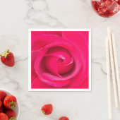 Romantische Rode Roze Roos Servet (Insitu)