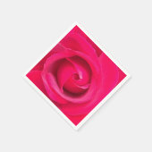 Romantische Rode Roze Roos Servet (Hoek)